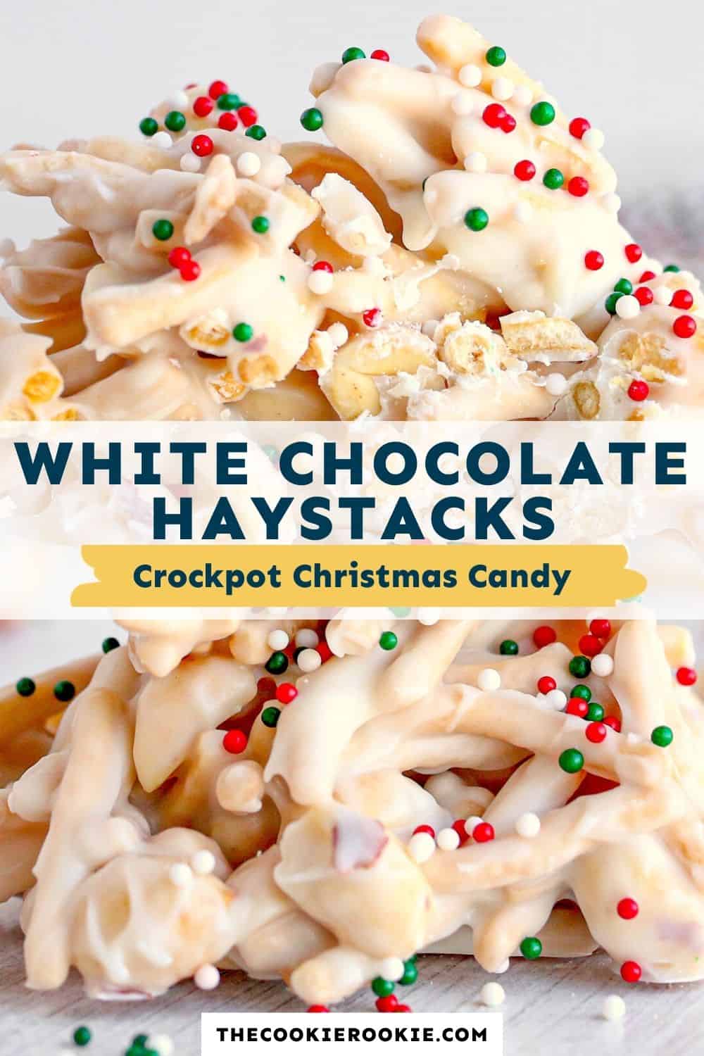 Crockpot White Chocolate Haystacks Recipe - The Cookie Rookie®