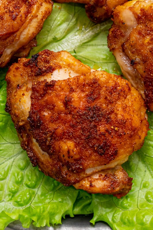 Air Fryer Chicken Thighs - The Cookie Rookie®