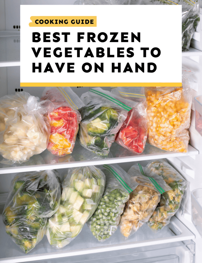 Top frozen vegetables.