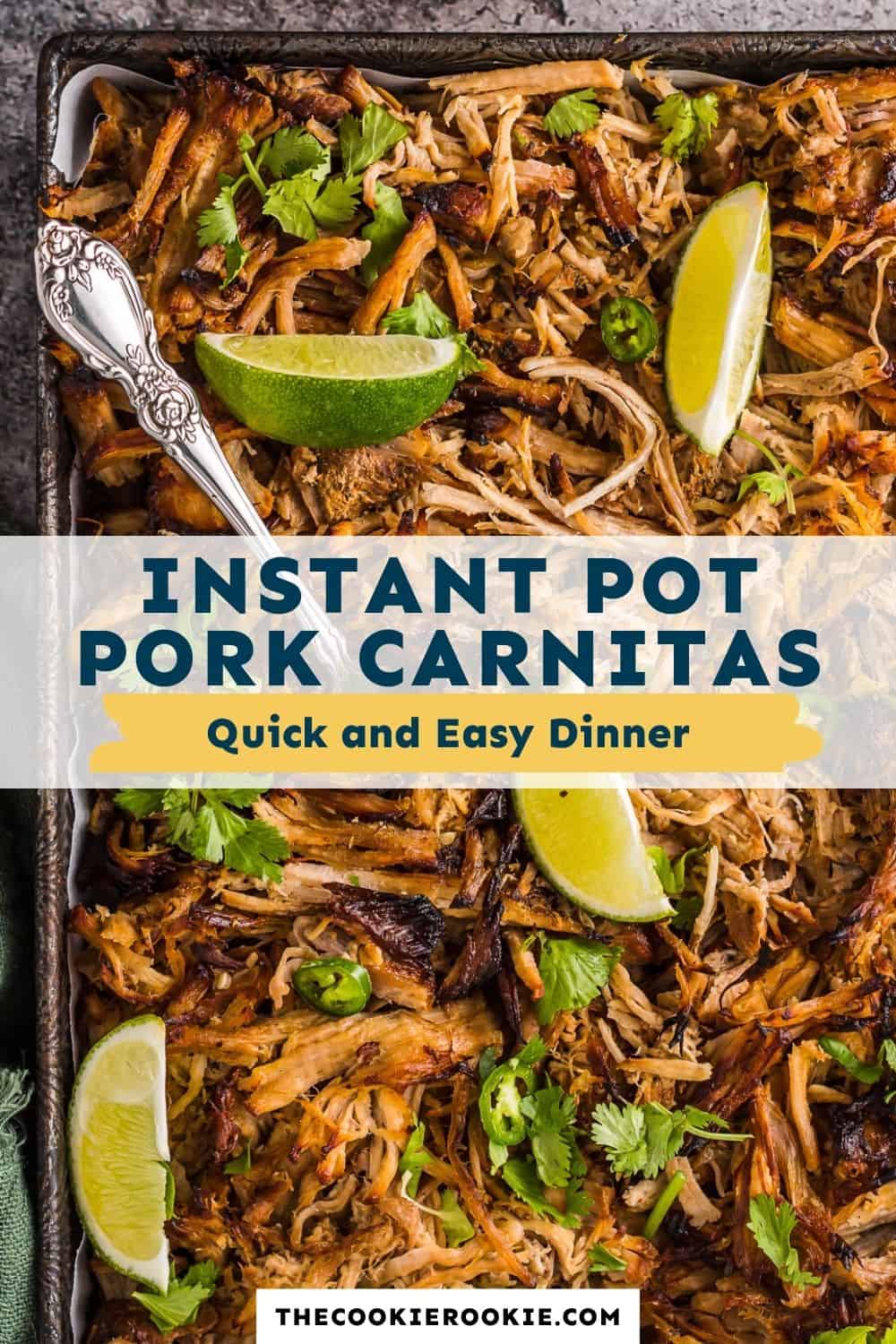 Instant Pot Carnitas Recipe - The Cookie Rookie®