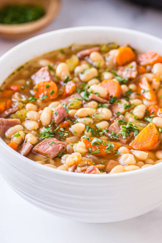 Instant Pot Ham and Bean Soup Recipe - The Cookie Rookie®