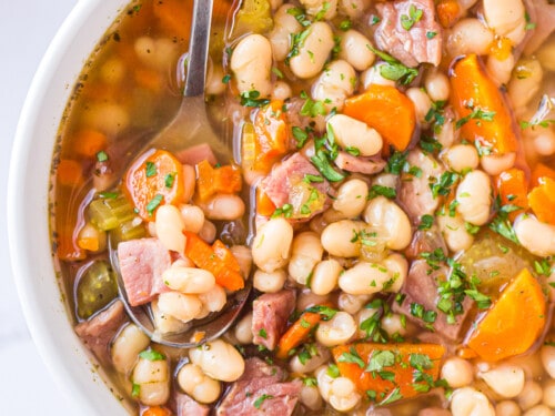 Instant pot ham and bean soup with canned online beans