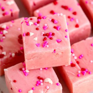 strawberry fudge stacked