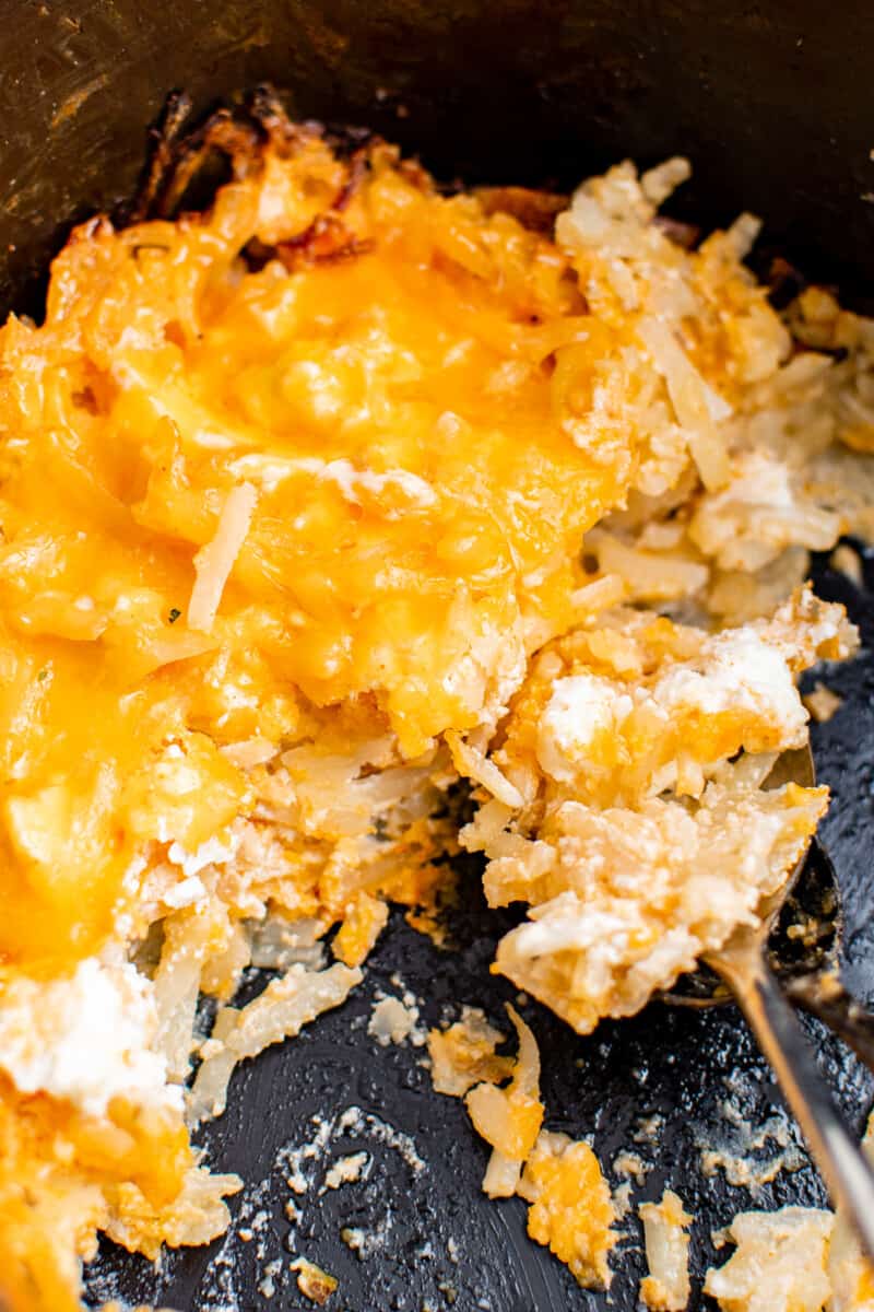 cheesy hashbrowns in crockpot