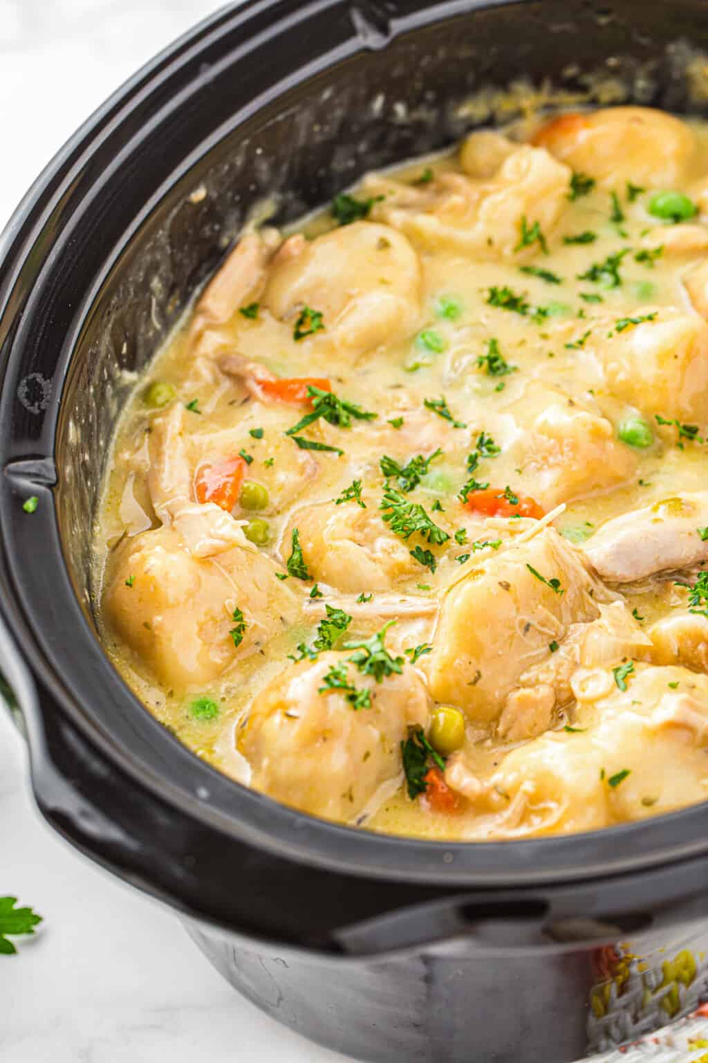 Crockpot Chicken and Dumplings Recipe Recipe - The Cookie Rookie®