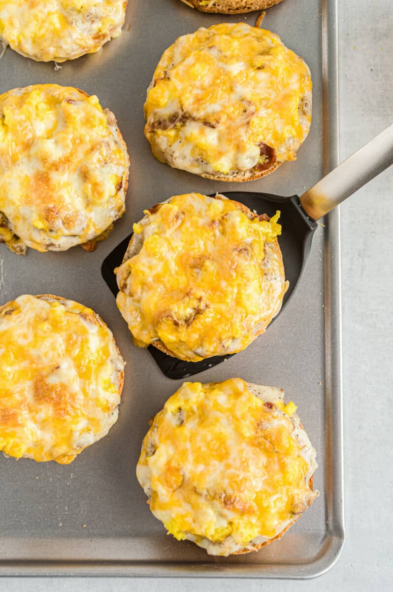English Muffin Breakfast Pizza Recipe - The Cookie Rookie®