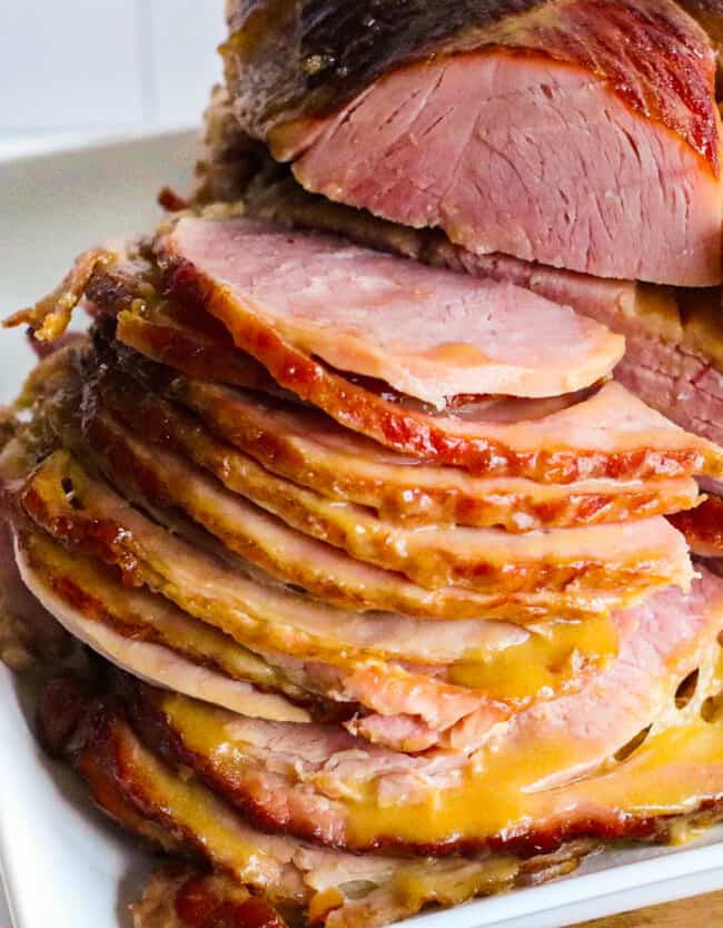 Honey Mustard Maple Glazed Ham Recipe - The Cookie Rookie®