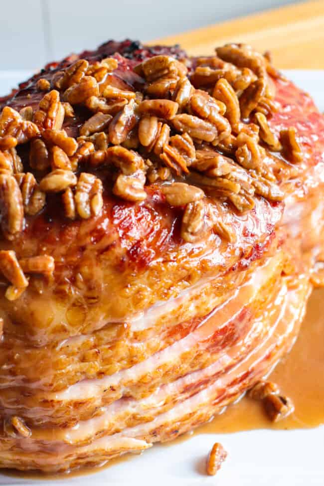 Pecan Bourbon Glazed Ham Recipe - The Cookie Rookie®