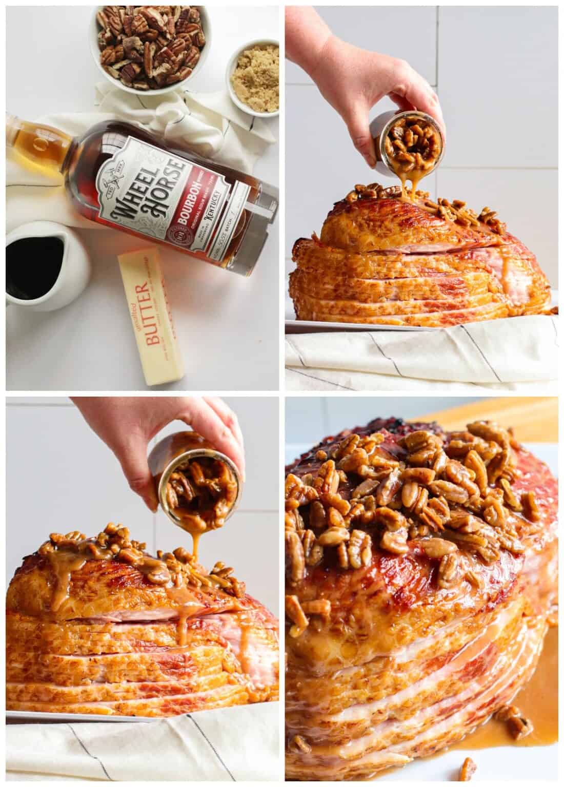 Pecan Bourbon Glazed Ham Recipe - The Cookie Rookie®