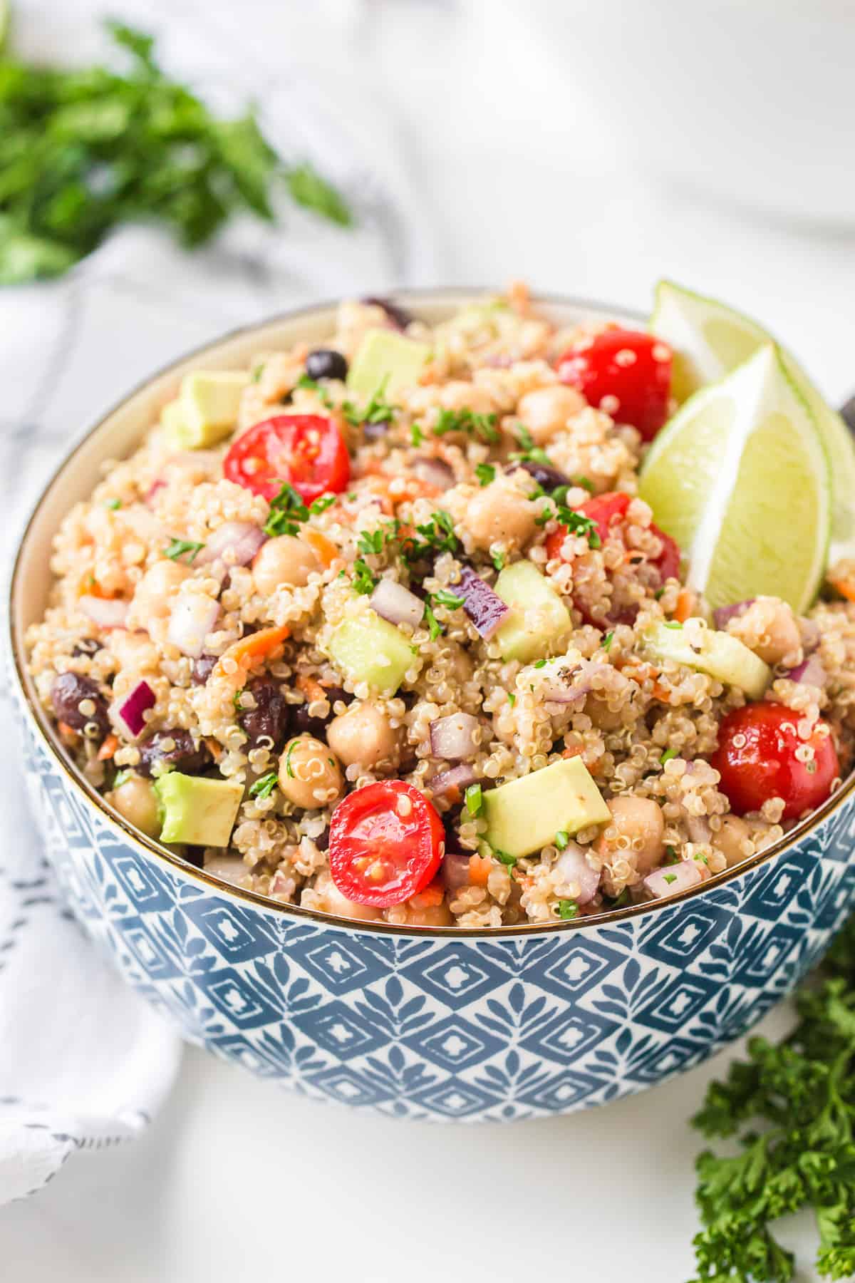 Rose Water Quinoa Salad - Parsley and Icing Rose Water Quinoa Salad