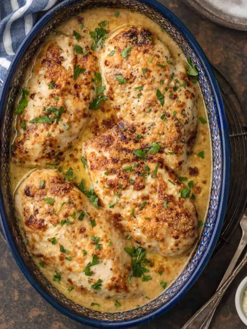 Creamy Caesar Chicken Recipe - The Cookie Rookie®