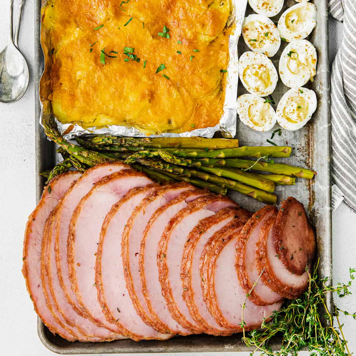 Sheet Pan Easter Dinner with Ham Recipe - The Cookie Rookie®
