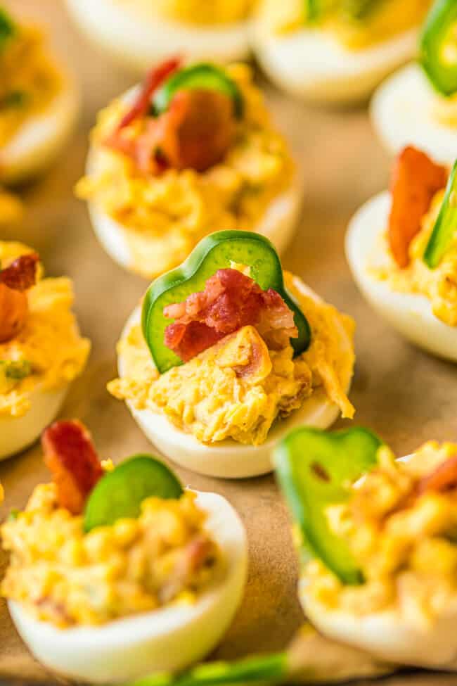 Jalapeno Popper Deviled Eggs Recipe - The Cookie Rookie®