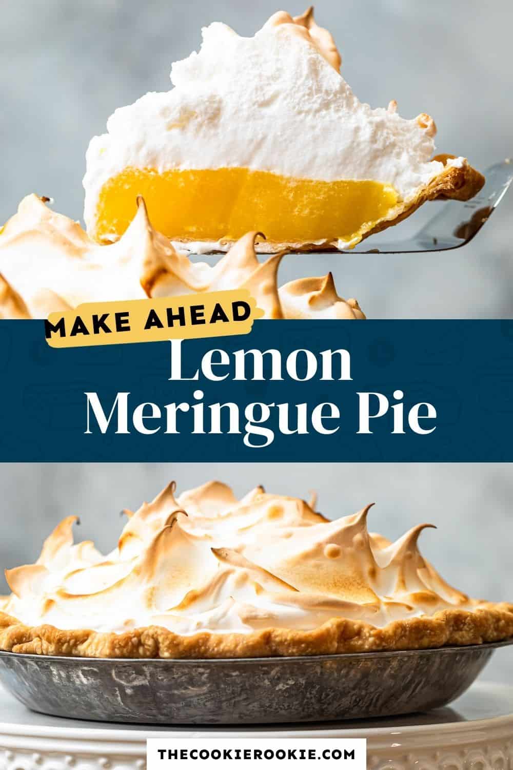 Lemon Meringue Pie Recipe (Make Ahead!) - The Cookie Rookie®