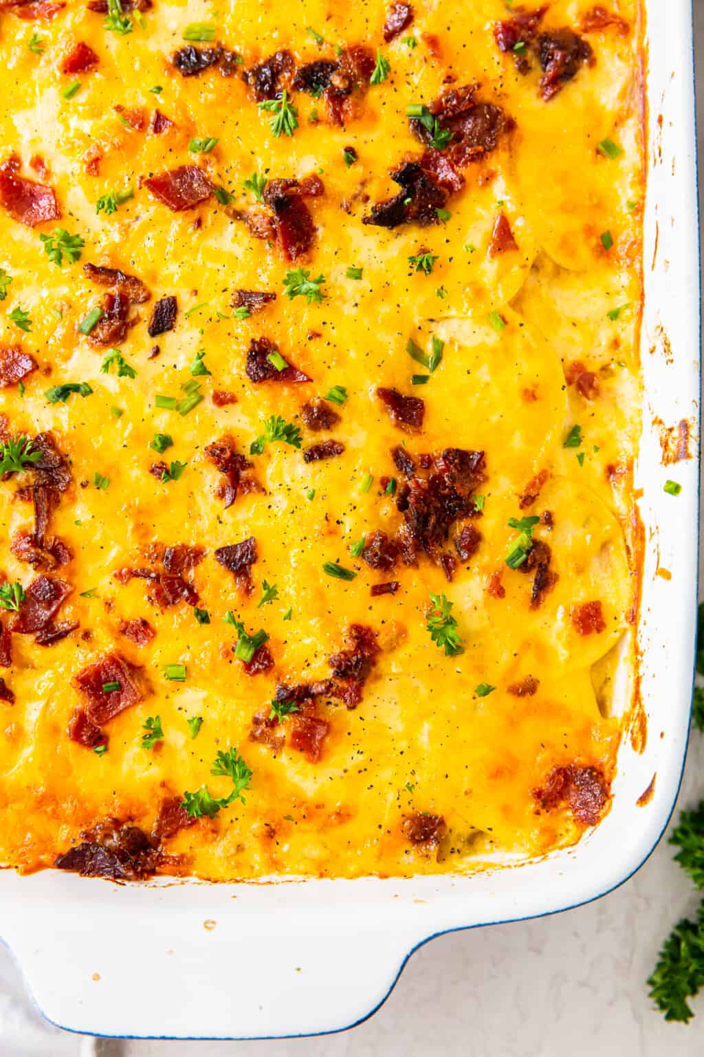 Loaded Scalloped Potatoes - The Cookie Rookie®