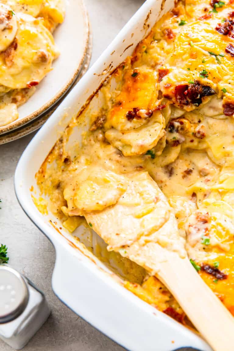 Loaded Scalloped Potatoes - The Cookie Rookie®