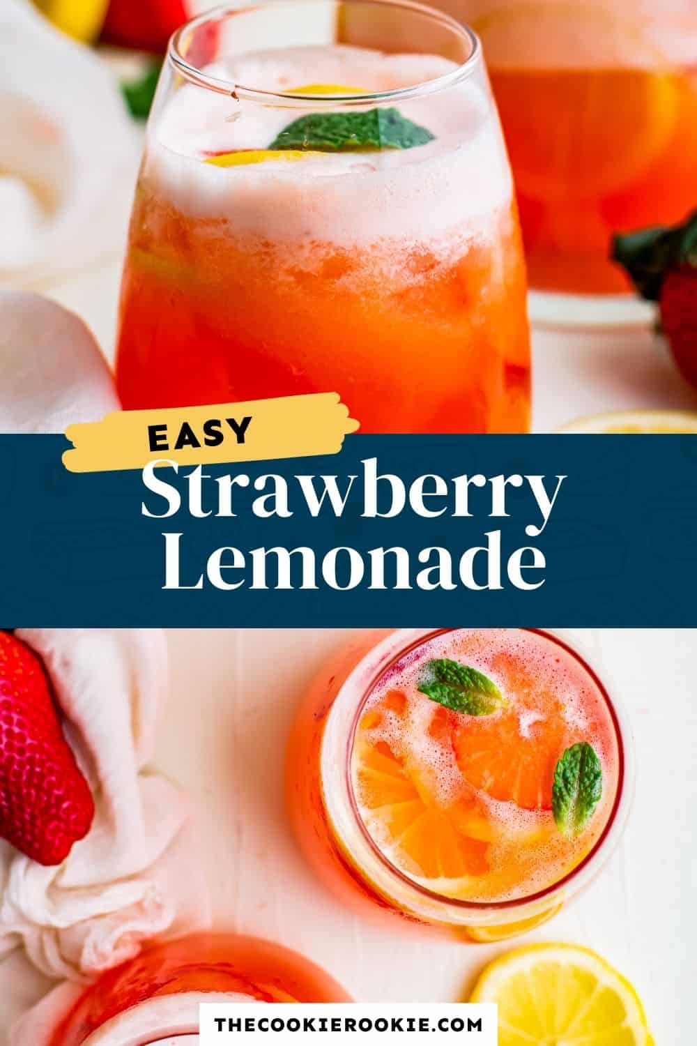 Strawberry Lemonade Recipe - The Cookie Rookie®