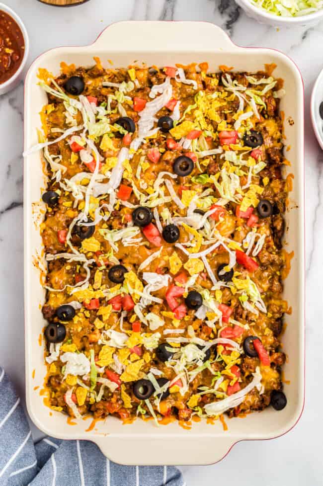 Taco Casserole Recipe - The Cookie Rookie®