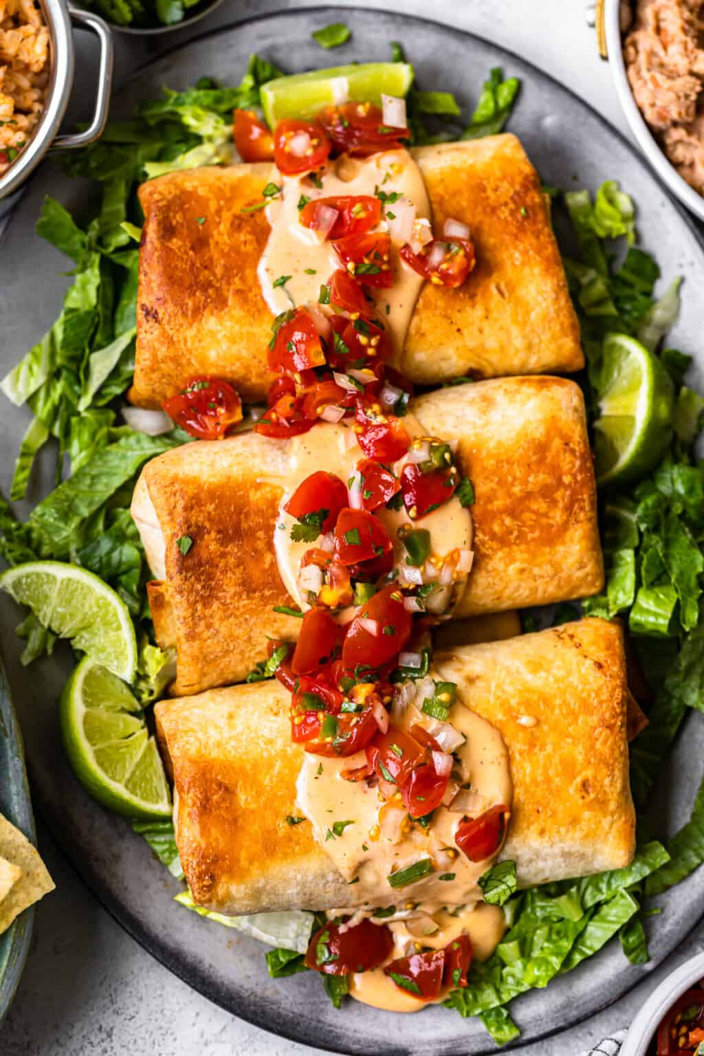 Baked Chicken Chimichangas Recipe - The Cookie Rookie®