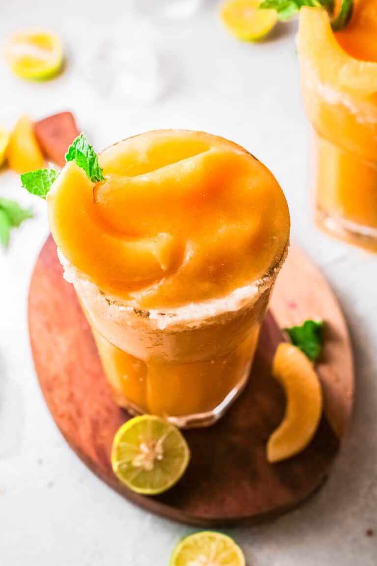 Frozen Peach Margaritas Recipe The Cookie Rookie®