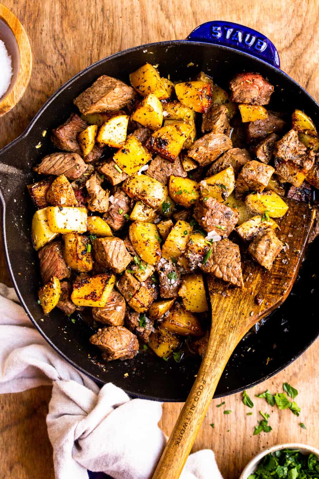 Garlic Butter Steak And Potatoes The Cookie Rookie® 