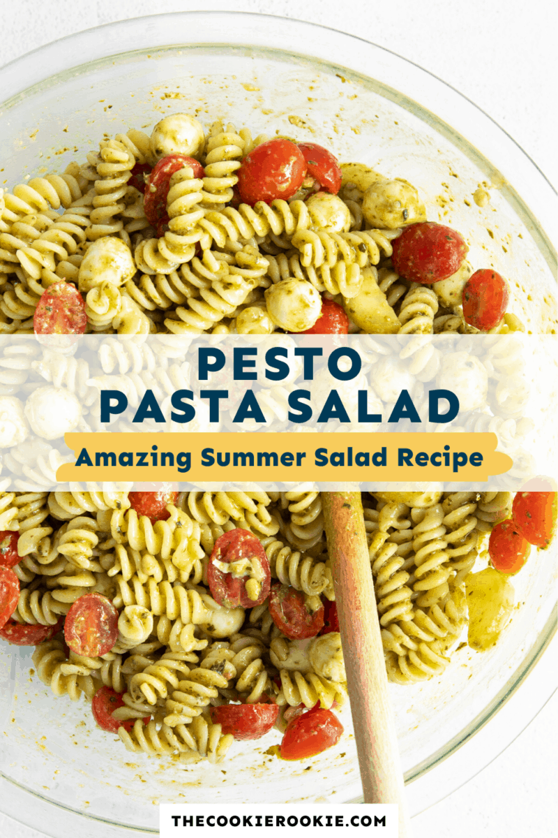 pesto pasta salad pinterest collage