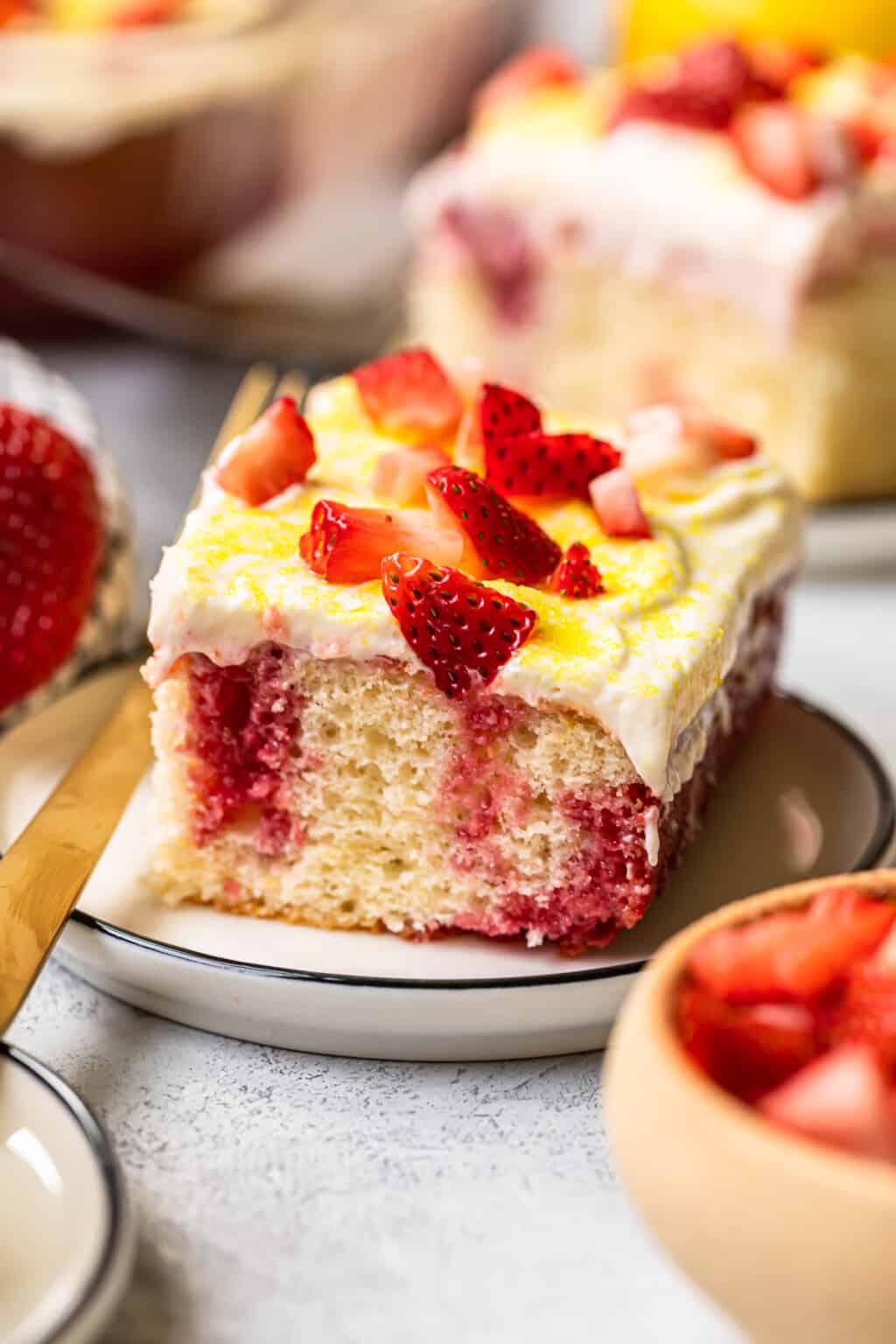 Strawberry Lemonade Poke Cake Recipe - The Cookie Rookie®