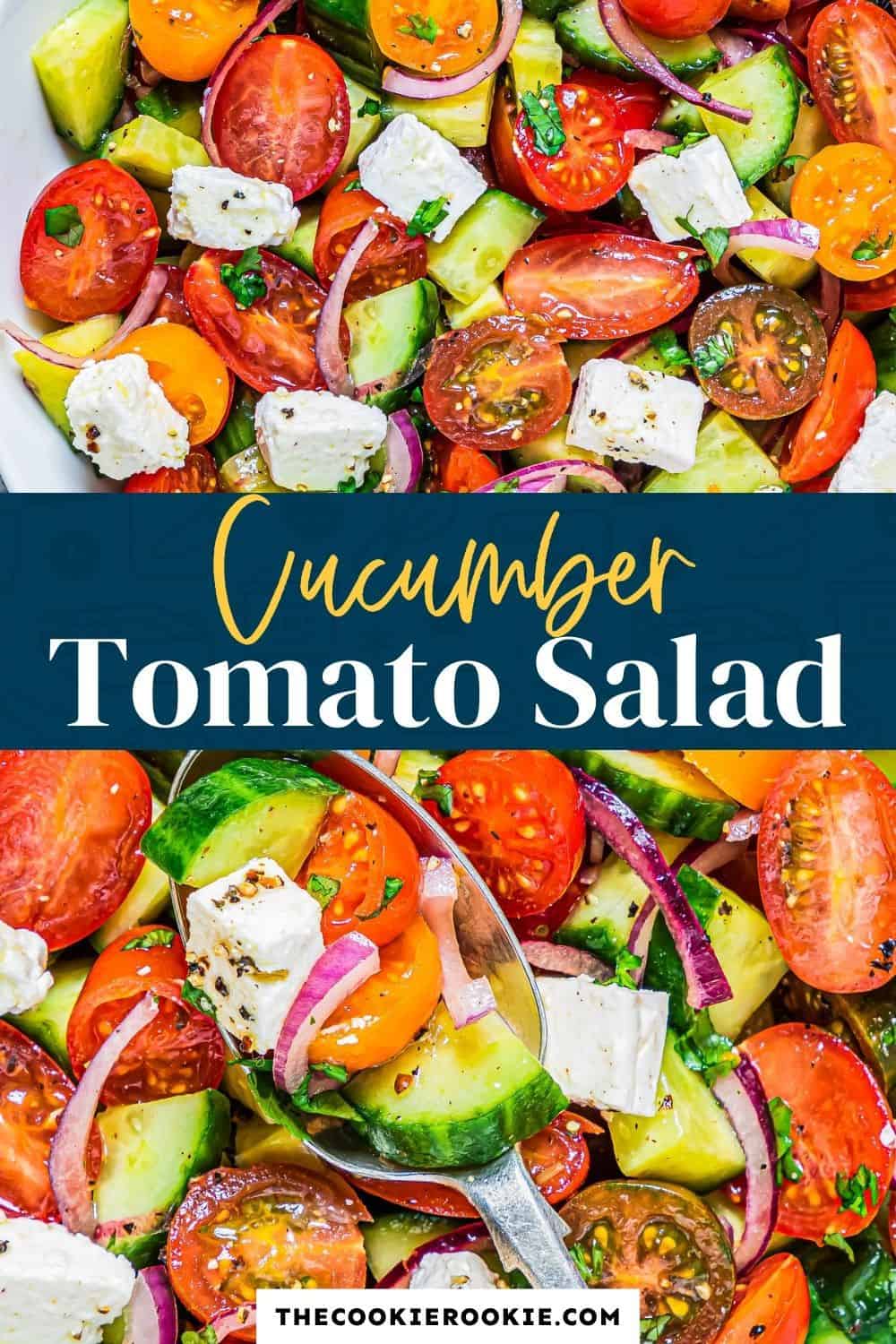Cucumber Tomato Salad - The Cookie Rookie®