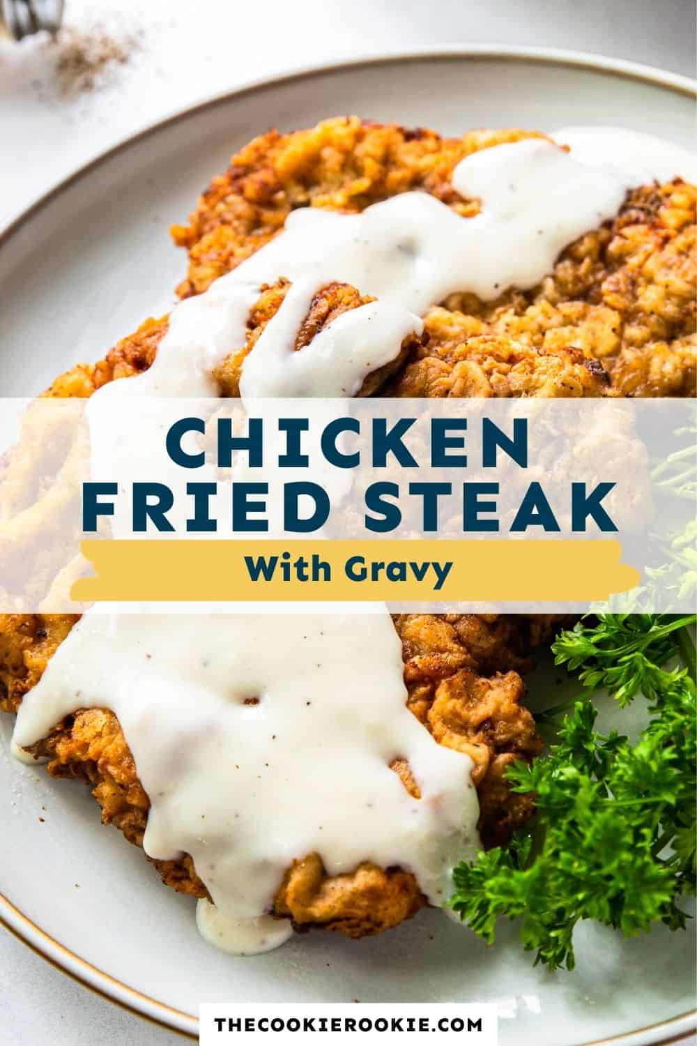 Chicken Fried Steak with Gravy Recipe - The Cookie Rookie®