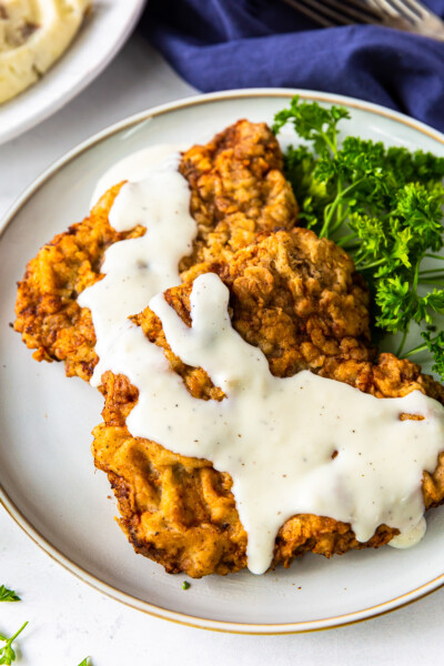 Chicken Fried Steak with Gravy Recipe - The Cookie Rookie®