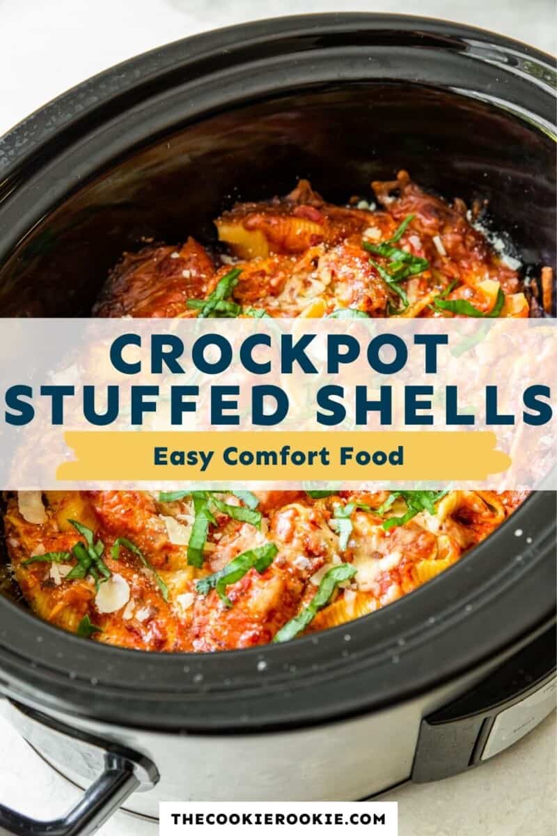 Crockpot Stuffed Shells Recipe - The Cookie Rookie®