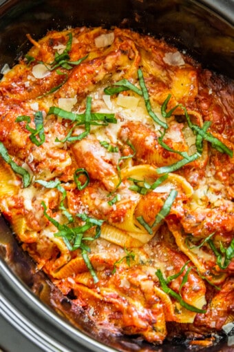 Crockpot Stuffed Shells Recipe - The Cookie Rookie®