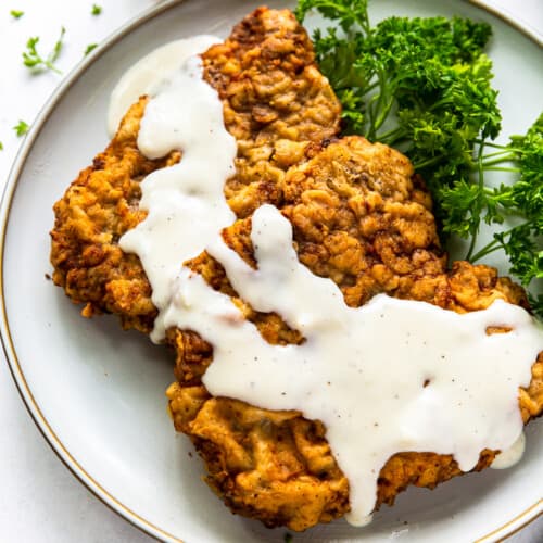 Southern Chicken Fried Steak With Gravy - Grandbaby Cakes