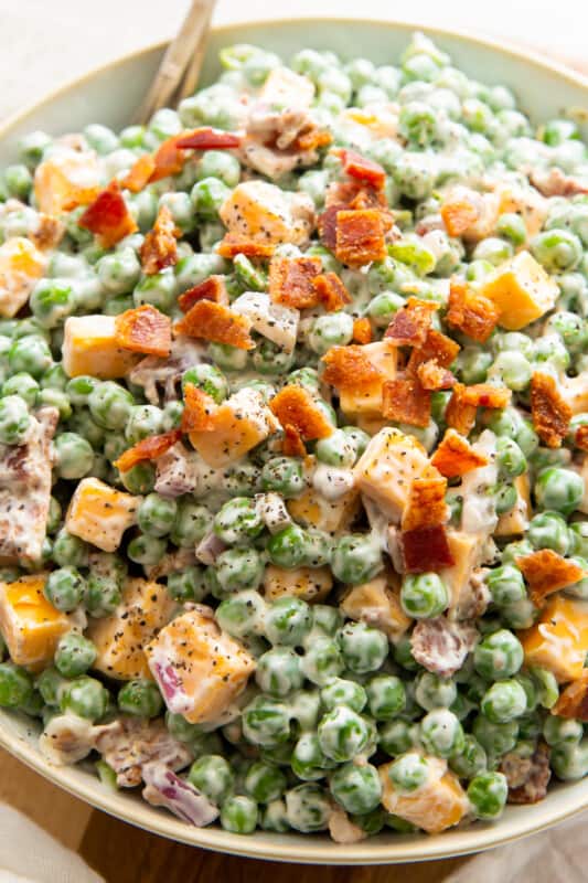 Creamy Pea Salad Recipe - The Cookie Rookie®