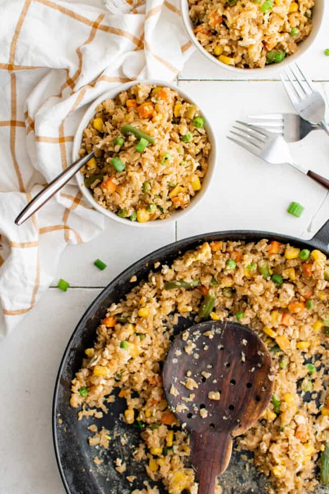 Cauliflower Fried Rice Recipe - The Cookie Rookie®