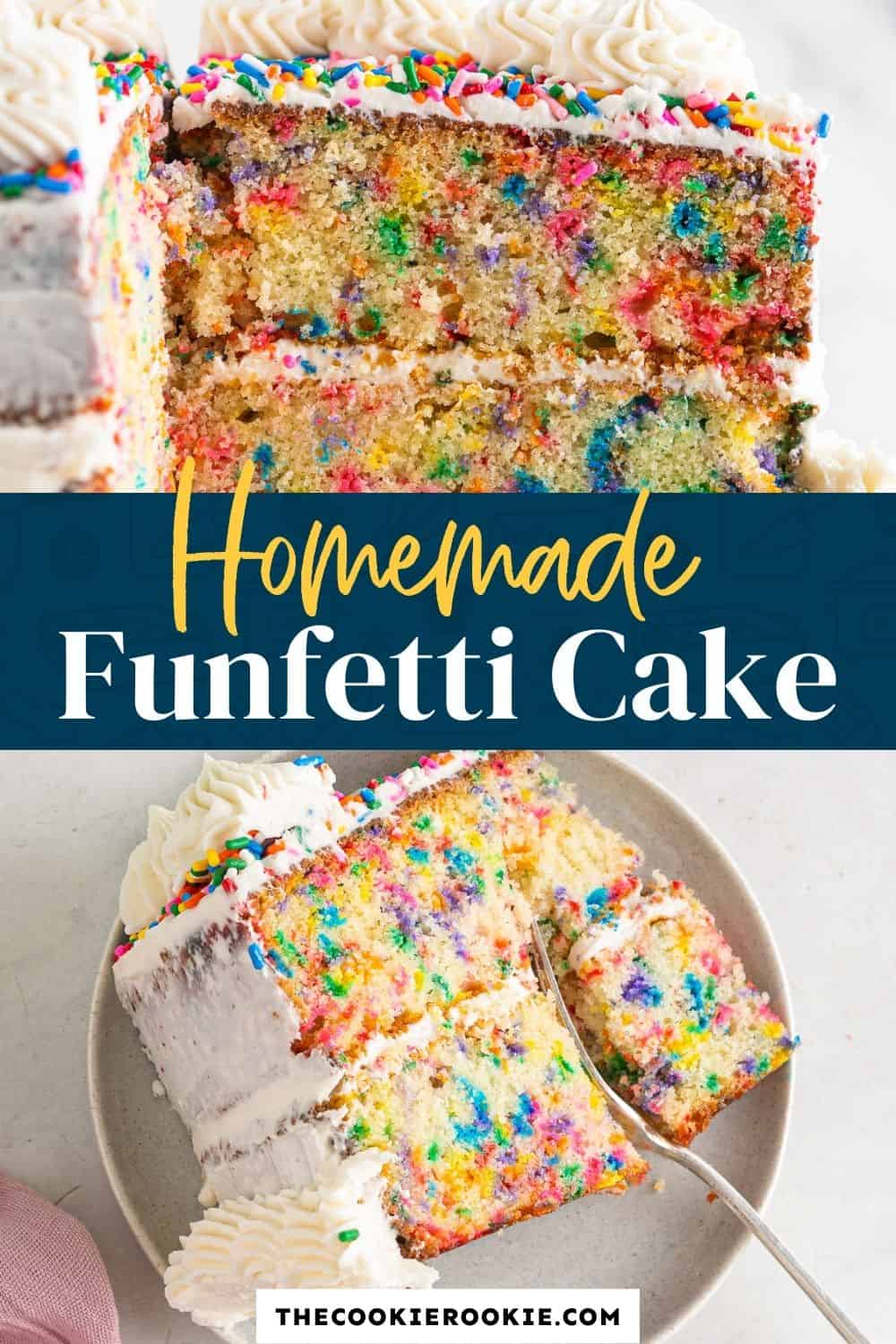 Homemade Funfetti Cake - The Cookie Rookie®