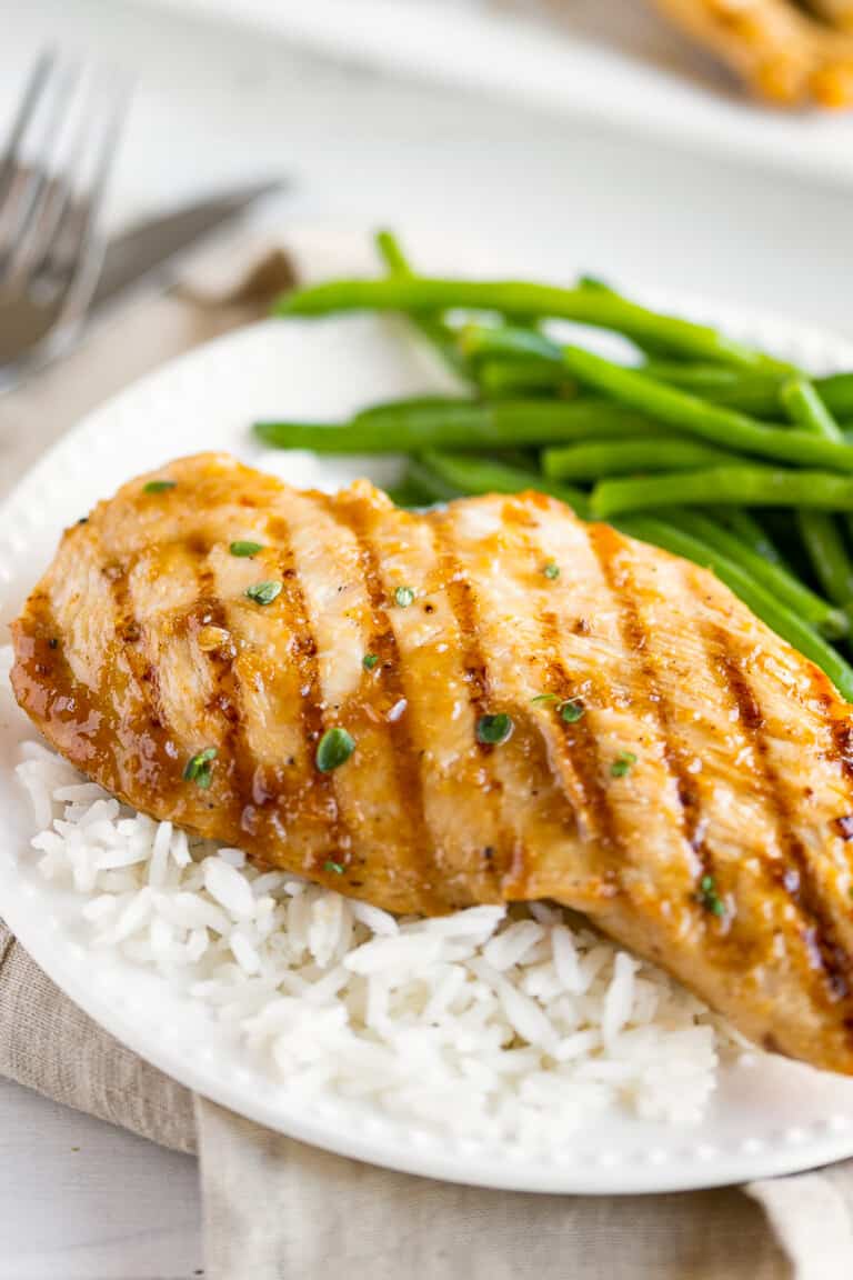 Grilled Teriyaki Chicken Breasts Recipe - The Cookie Rookie®