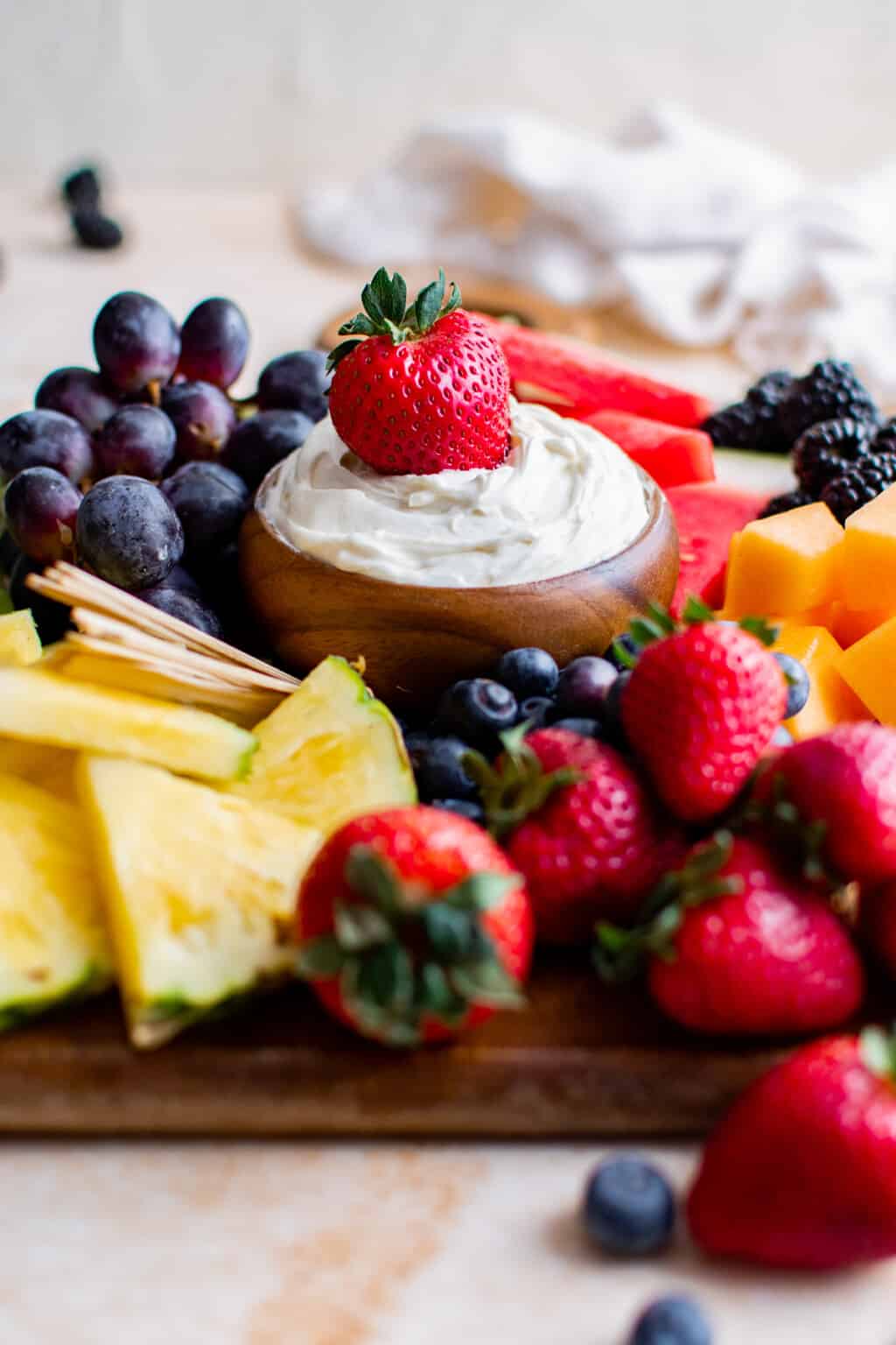 Cream Cheese Fruit Dip (Plus Fruit Board) Recipe The Cookie Rookie®