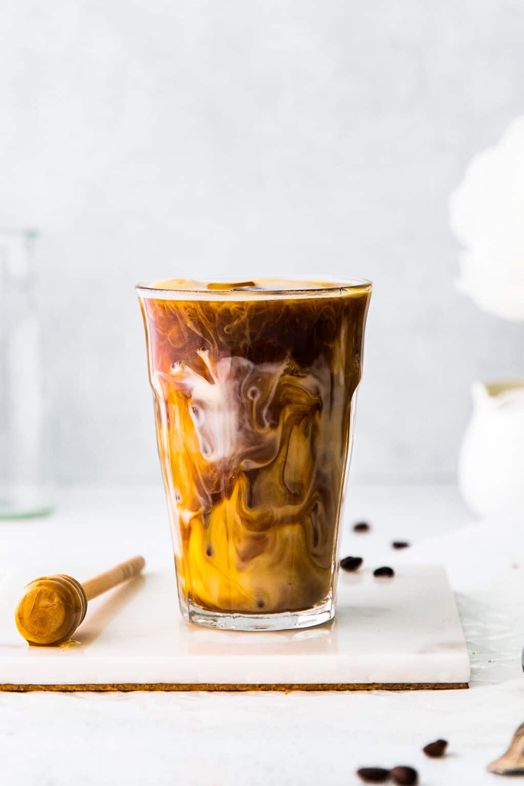 Iced Honey Almondmilk Flat White Recipe - The Cookie Rookie®