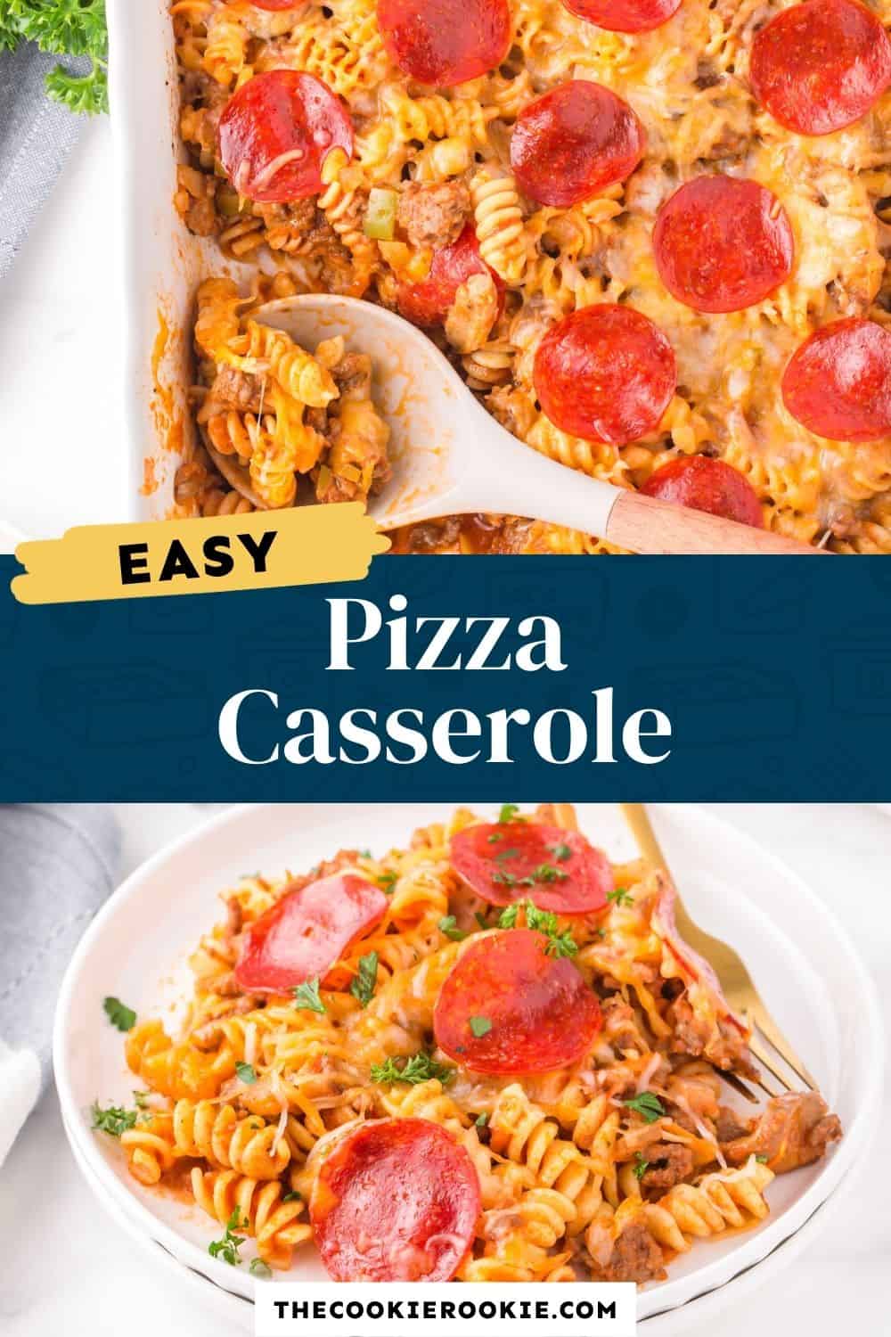 Pizza Casserole Recipe - The Cookie Rookie®