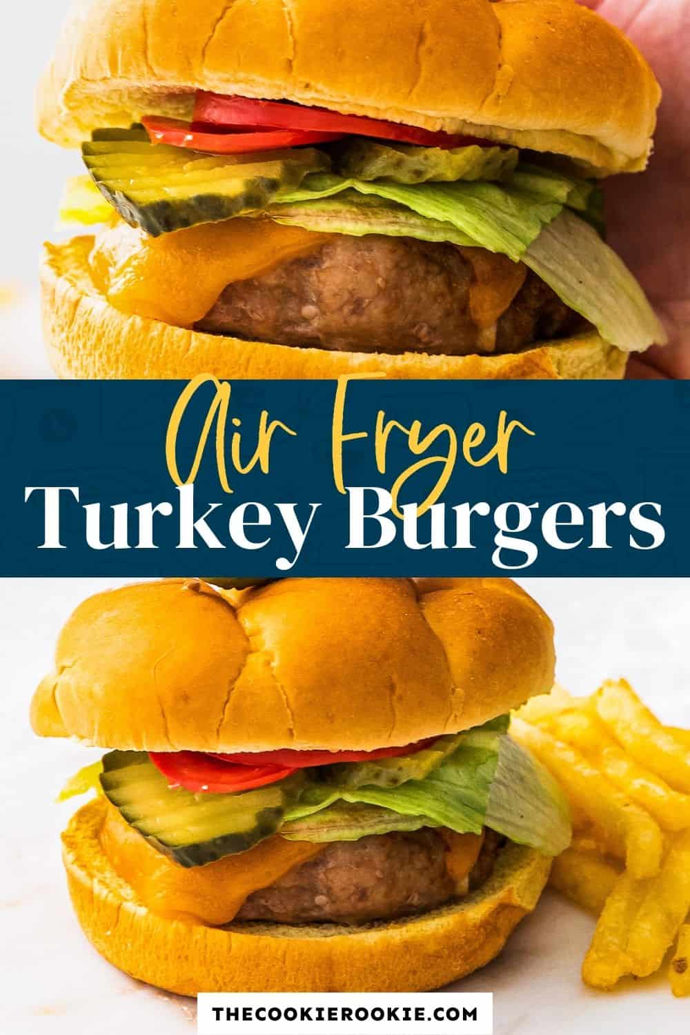 Air Fryer Turkey Burgers - The Cookie Rookie®