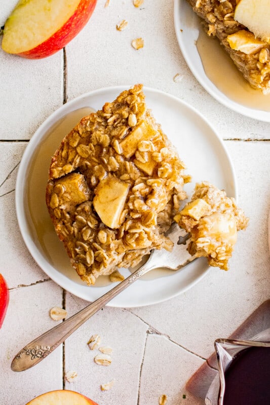 Baked Apple Oatmeal Recipe - The Cookie Rookie®