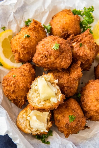 Fried Hush Puppies Recipe - The Cookie Rookie®