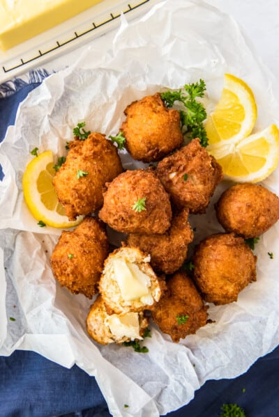 Fried Hush Puppies Recipe - The Cookie Rookie®