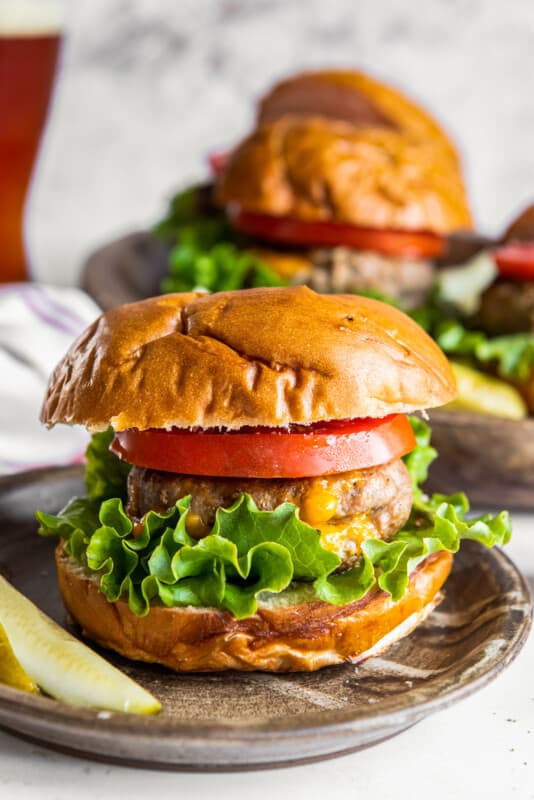 Juicy Lucy Turkey Burgers Recipe - The Cookie Rookie®