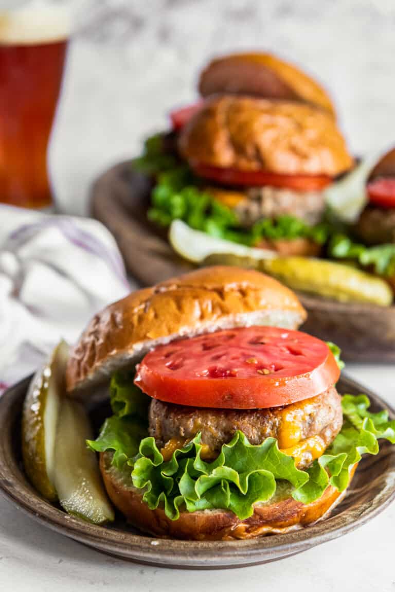 Juicy Lucy Turkey Burgers Recipe - The Cookie Rookie®