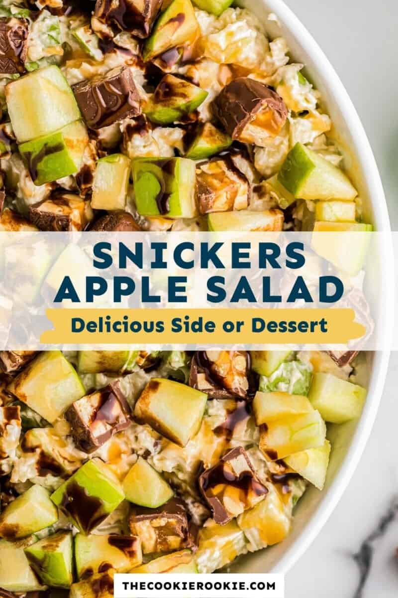 Snickers Apple Salad Recipe - The Cookie Rookie®
