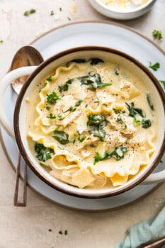 White Chicken Lasagna Soup Recipe - The Cookie Rookie®