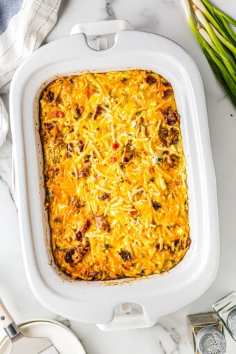 Crockpot Breakfast Casserole Recipe - The Cookie Rookie®