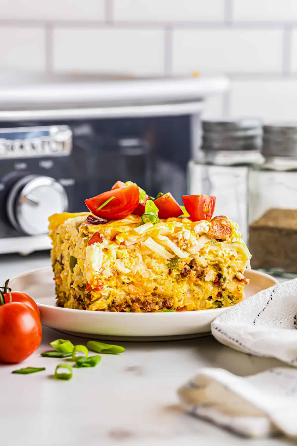 9 x 13 Crock Pot Breakfast Casserole Recipe - These Old Cookbooks